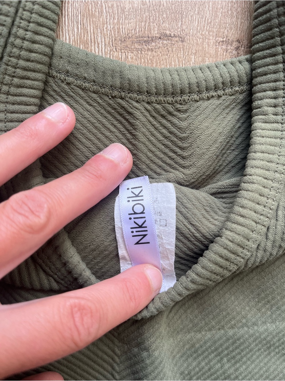 Nikibiki Olive Ribbed Tank - Picture 3 of 3